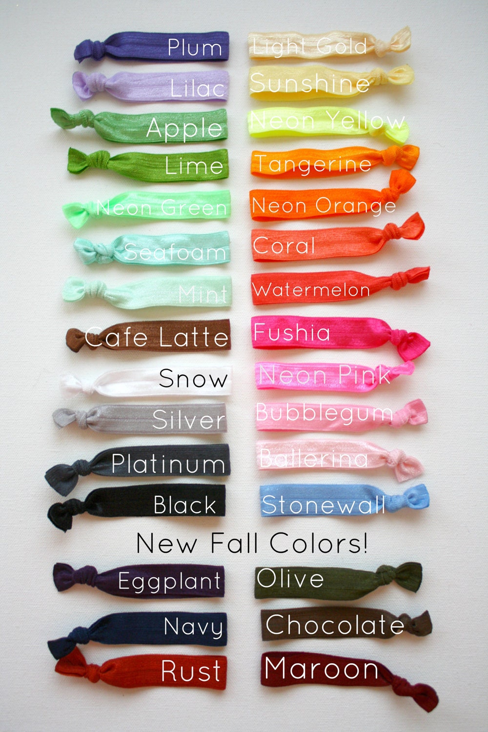 Elastic Hair Tie Hair Knoties Custom Set - ElleDeeDesign