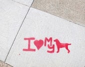 Street Art Photograph 4x6 - Dog Art