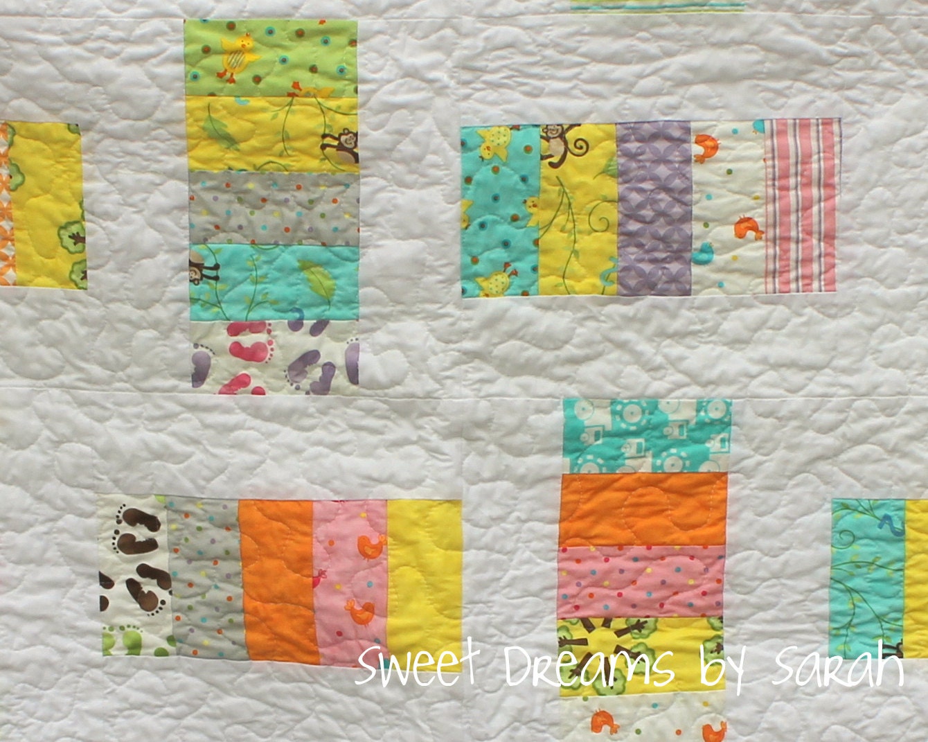 Monkey Ladders Baby Quilt