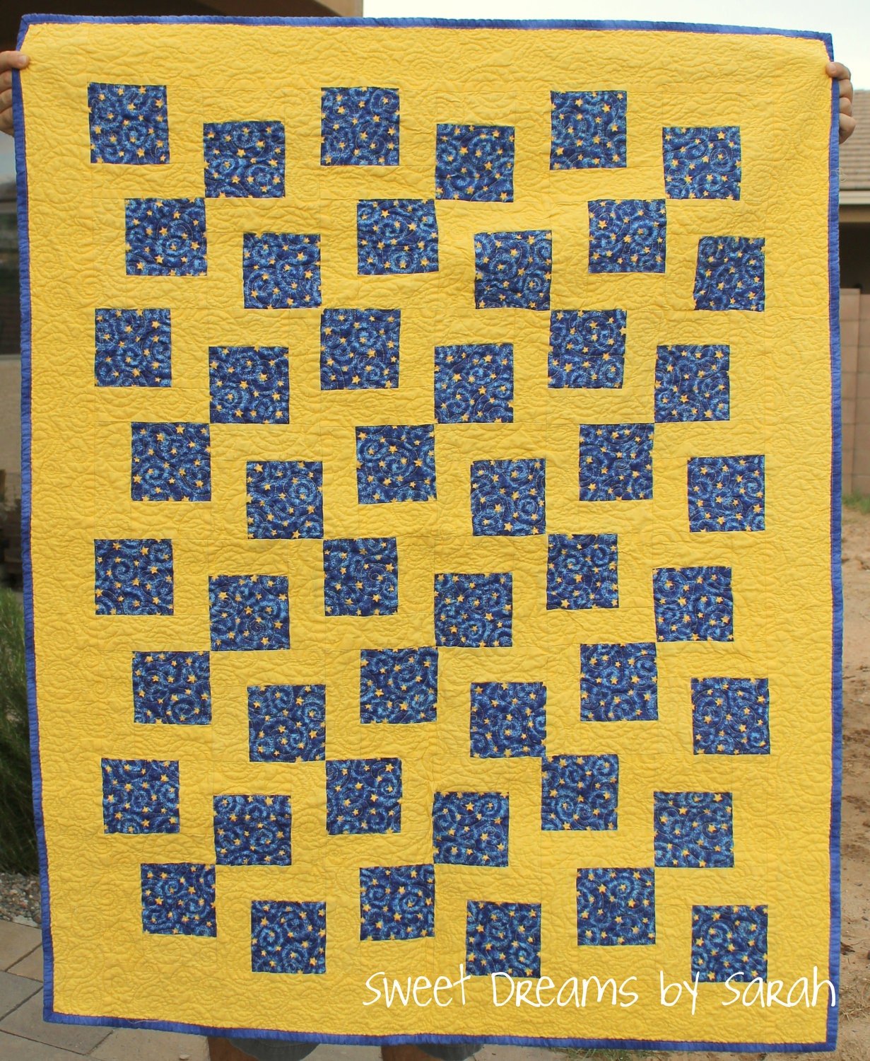 Starry Nights Baby or Toddler Quilt