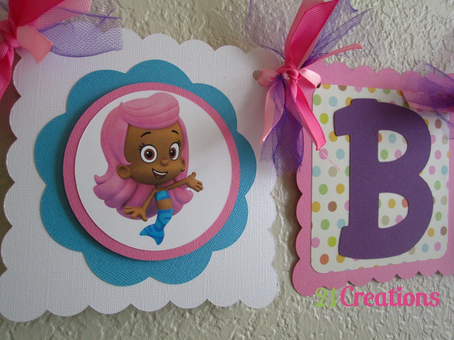 Bubble Guppies - Name Banner - choose your character Il_170x135