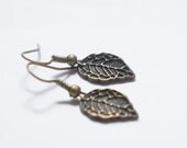 Vintage Style Leaf Dangle Earrings