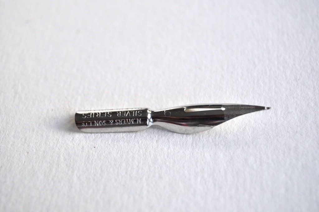 Vintage Dip Pen Nibs Myers Silver Series No. 9