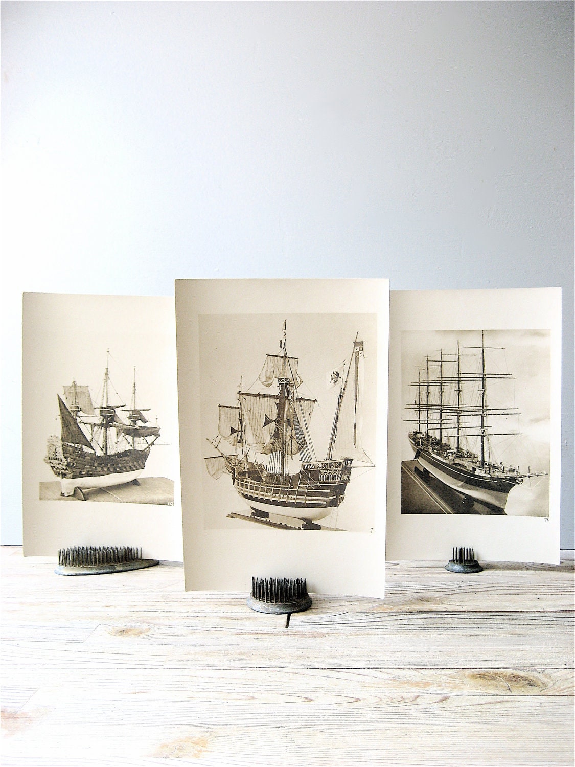1920s Ship Models Prints (Set of Three)
