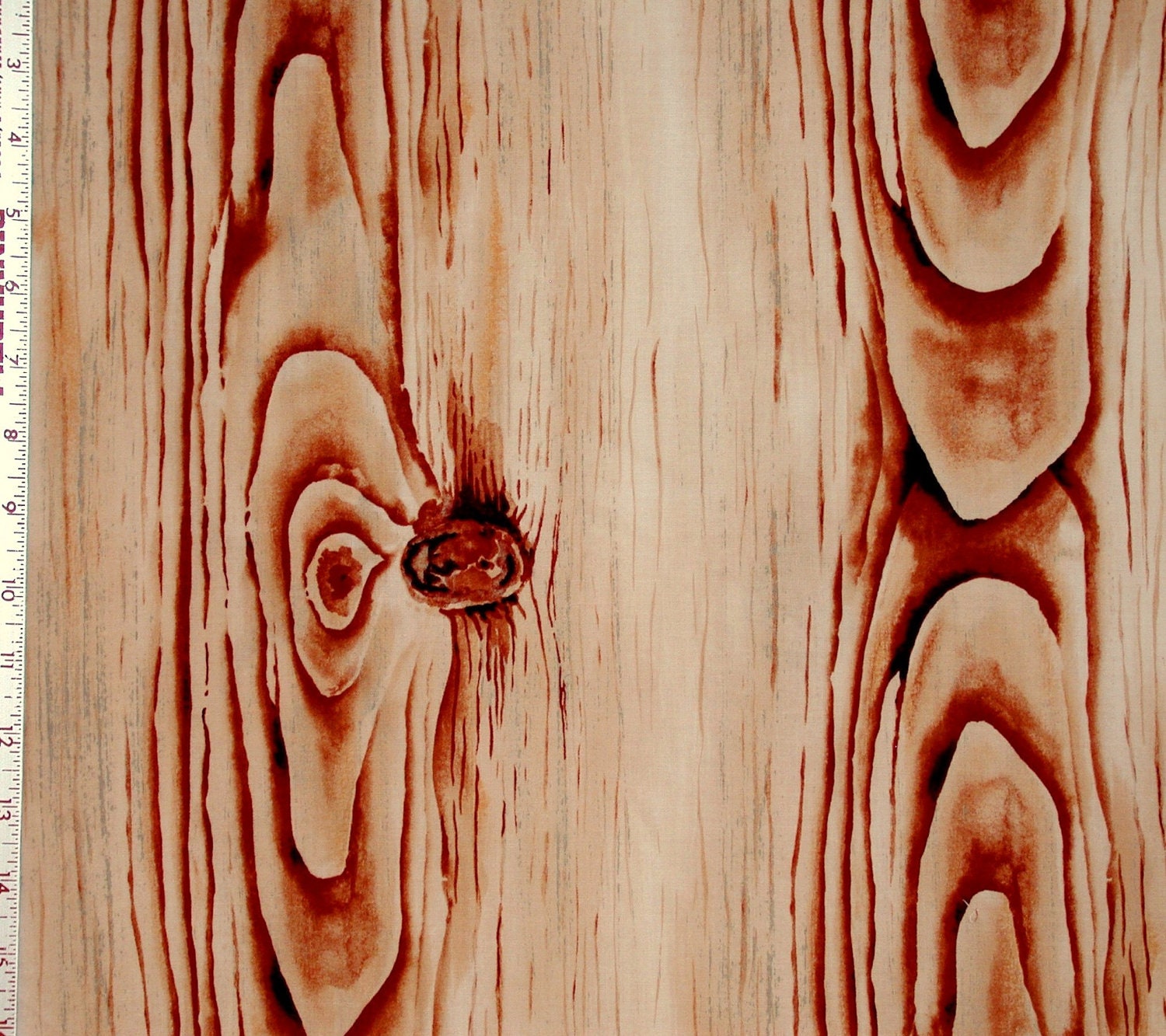 Fabric 1/2 Yard WOODGRAIN Faux Bois Tree Bark Texture Wood Grain Sienna Nature Quilting Sewing Cotton