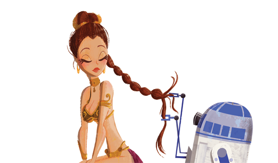Star Wars: Princess Leia & R2D2