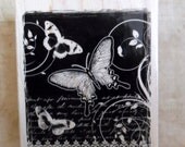 On Butterfly Wings Rubber Stamp by Hot Fudge Studio and Hampton Art-SALE