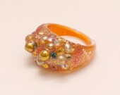 Orange Creamsicle Statement Ring