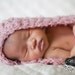 Pink/Mauve Newborn Nest Baby Bowl Cacoon Wrap Photography Prop