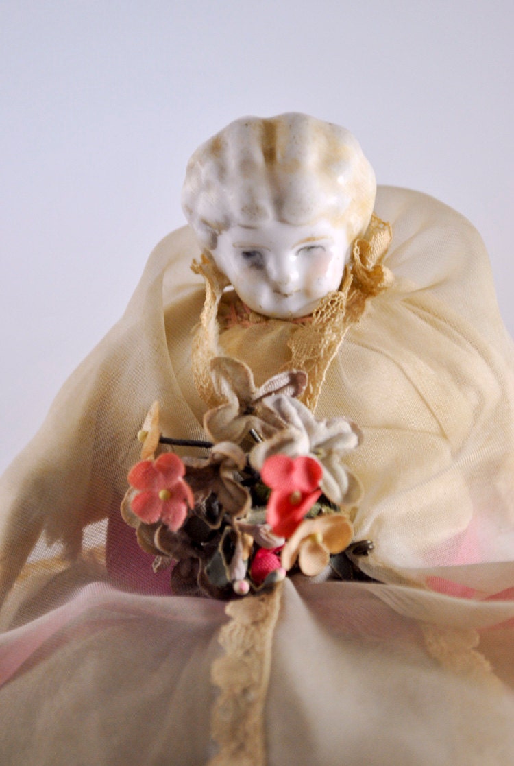Vintage Pin Cushion half doll