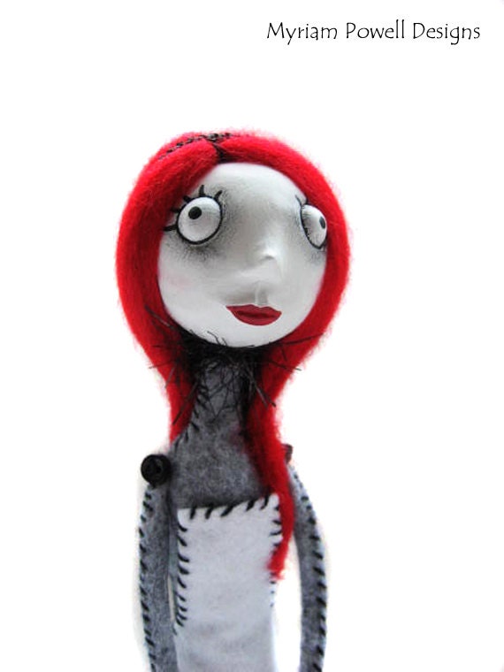 Art Doll - Goth Art Doll - Alice in Wonderland - Cloth Art Doll