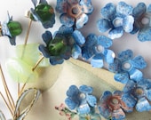 Wonderful Vintage  Metal Forget Me Not Flowers