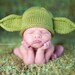 Green Yoda Baby Hat