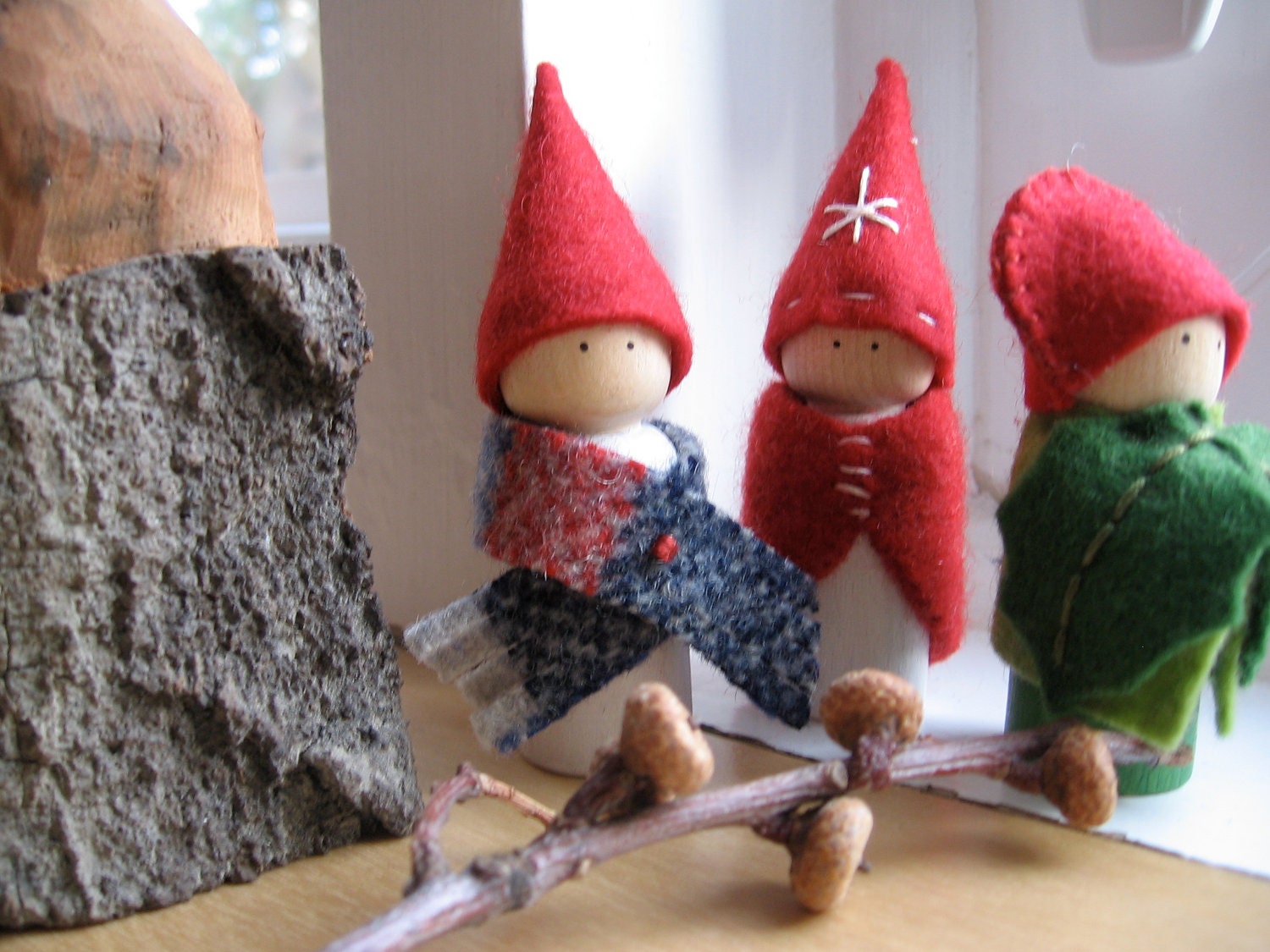Winter peg doll set