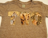 Zoo Animal Birthday Shirt Zoo Birthday Organic Blend Tee first second third fourth birthday girl or boy