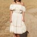 Bridal Shower Dresses Crochet Of The Shoulder Wedding Dress Bridal Vintage Dress - Ivy