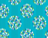 36007 Erin McMorris Summersault - Raindrops in Turquoise  color- 1 yard