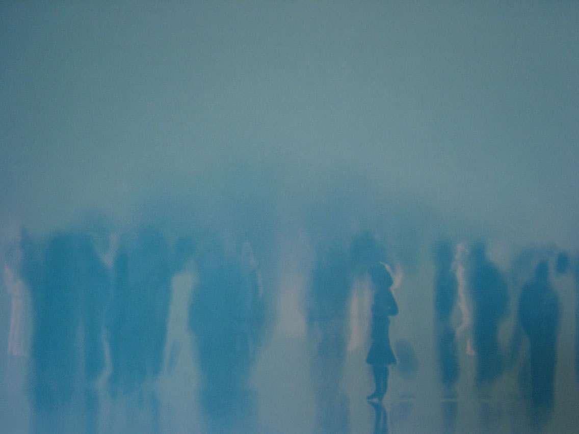 Isolated Figure , fine art original limited edition A/P Photographic screenprint - 65 x 99 cm on somerset paper