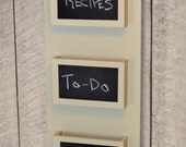 Spring Cleaning Chalkboard Mail Organizer Wall Mounted