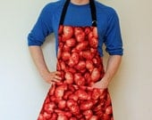 Mens Apron, Potato Print Mens Apron