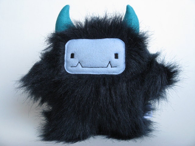 Plush Monster:  Pepper the teal monster