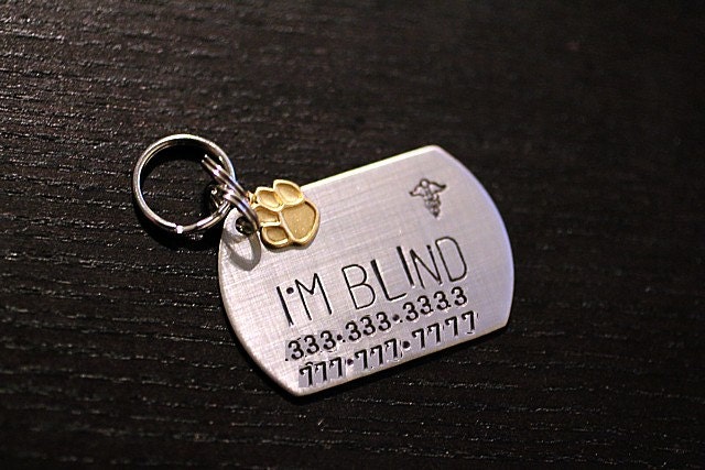 The Jackson Dog Tag / Military Style - Pet ID Tag Copper/Brass/Silver