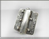 modern jewelry silver ring geometrical coctail oxidized gift for her silver goth one of kind contemporary
