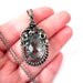 Silver Precious Necklace for elegant woman with natural stone - swiss blue Topaz, set with the sterling silver chain, ooak.