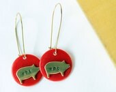 WPS Razorback dangle earrings