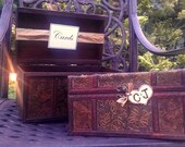 Wooden Wedding Card Holder / Wedding Card Box / Floral Box / Gold Box / Wooden Box