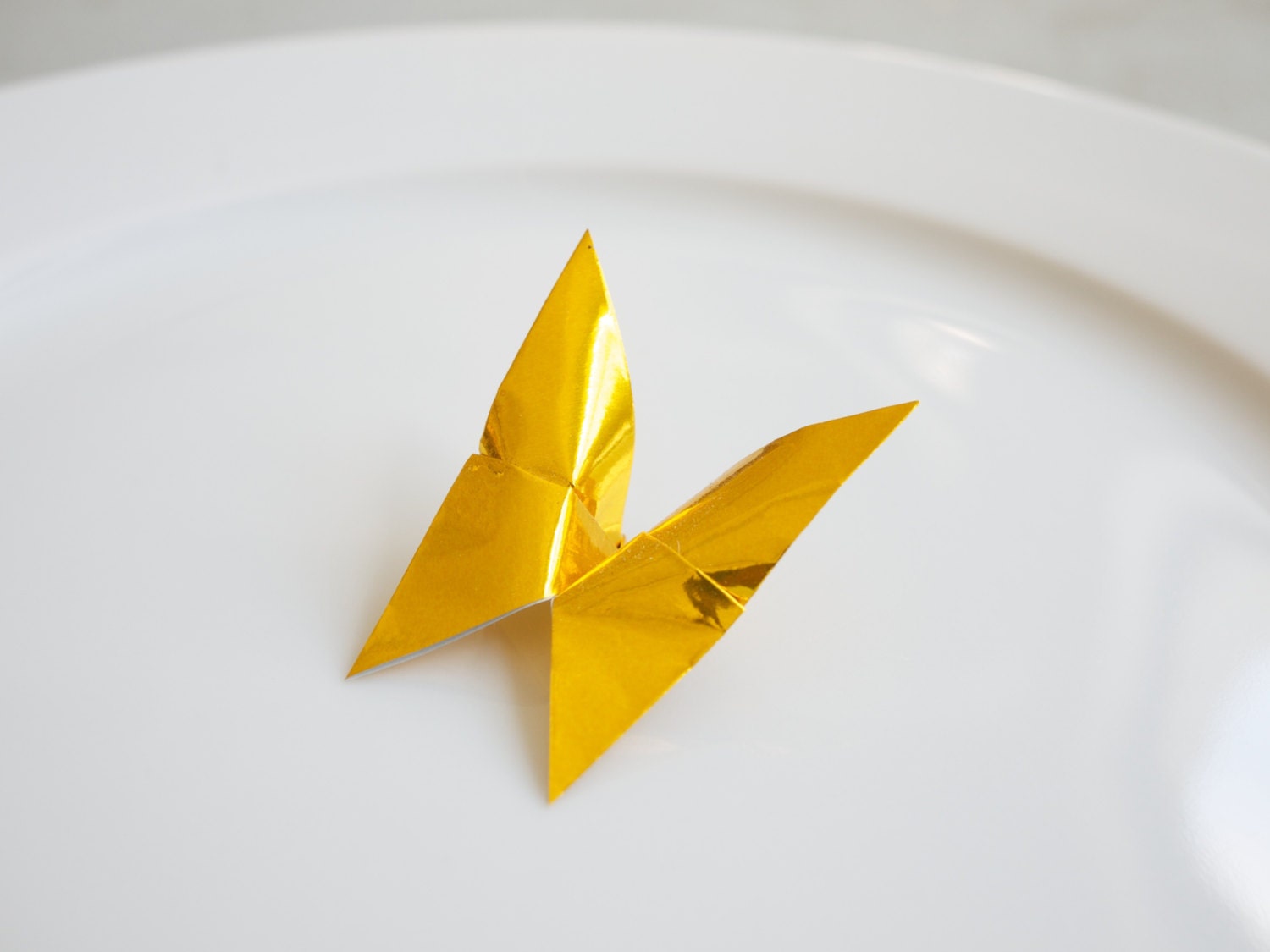 Gold Foil Origami Butterfly