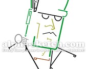 Frankenstein's Monster - Alphabet Drawing