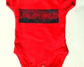 Red DNA Bodysuit.  Baby Toddler Onesie.  Science Geek Baby