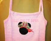 Minne Mouse Pirate Girls Embroidered Cami, Custom Disney Shirt, Toddler Minnie Mouse Shirt, Sibling Disney Shirt, Family Disney Shirt