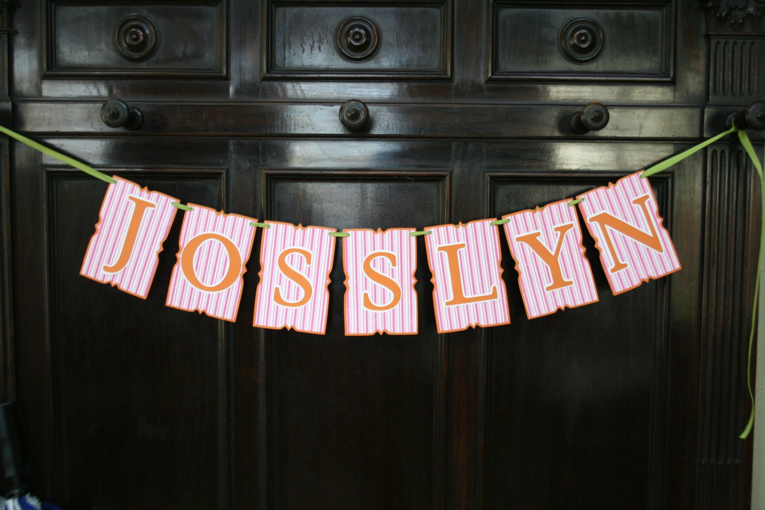 Custom Name Banner Decoration Baby Shower Nursery
