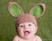 Crochet Spring Easter Bunny Ear Hat