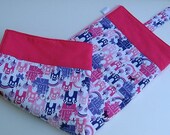 Baby Girl Waterproof Travel Changing Pad /  Pink-Purple Waterproof Travel Changing Pad / Toddler Changing Pad