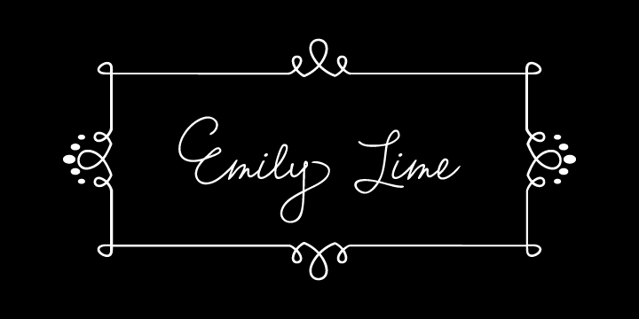 Emily Lime Font -  Pro Version