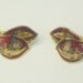 Vintage Red Cloisonne Enamel Flower Gold Clip Costume Jewelry EARRINGS on Etsy