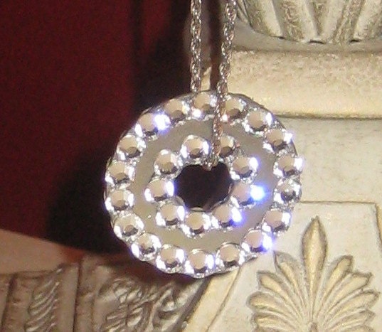 Swarovski Crystal Circular Pendant