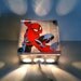 Spiderman Superhero - Repurposed Vintage Dictionary Print Design Night Light
