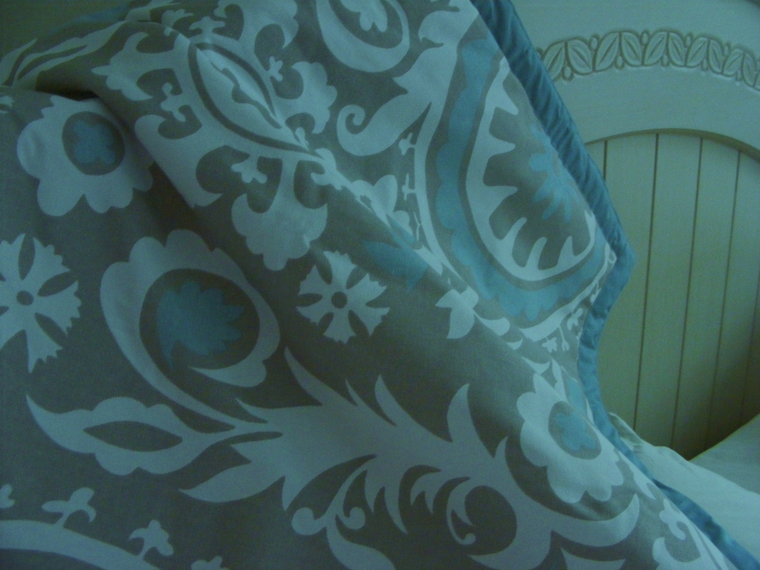 Baby Bedding Crib Quilt and Crib Skirt Bumper Pads  Grey and  White Pink BlueToddler Blanket Set