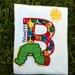 Very Hungry Caterpillar applique and embroidery birthday shirt