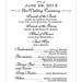 Long Rustic Wedding Program for Mallory and Dylan