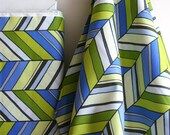 New Chevron in Blue from Michael Miller Fabrics -  ONE HALF YARD