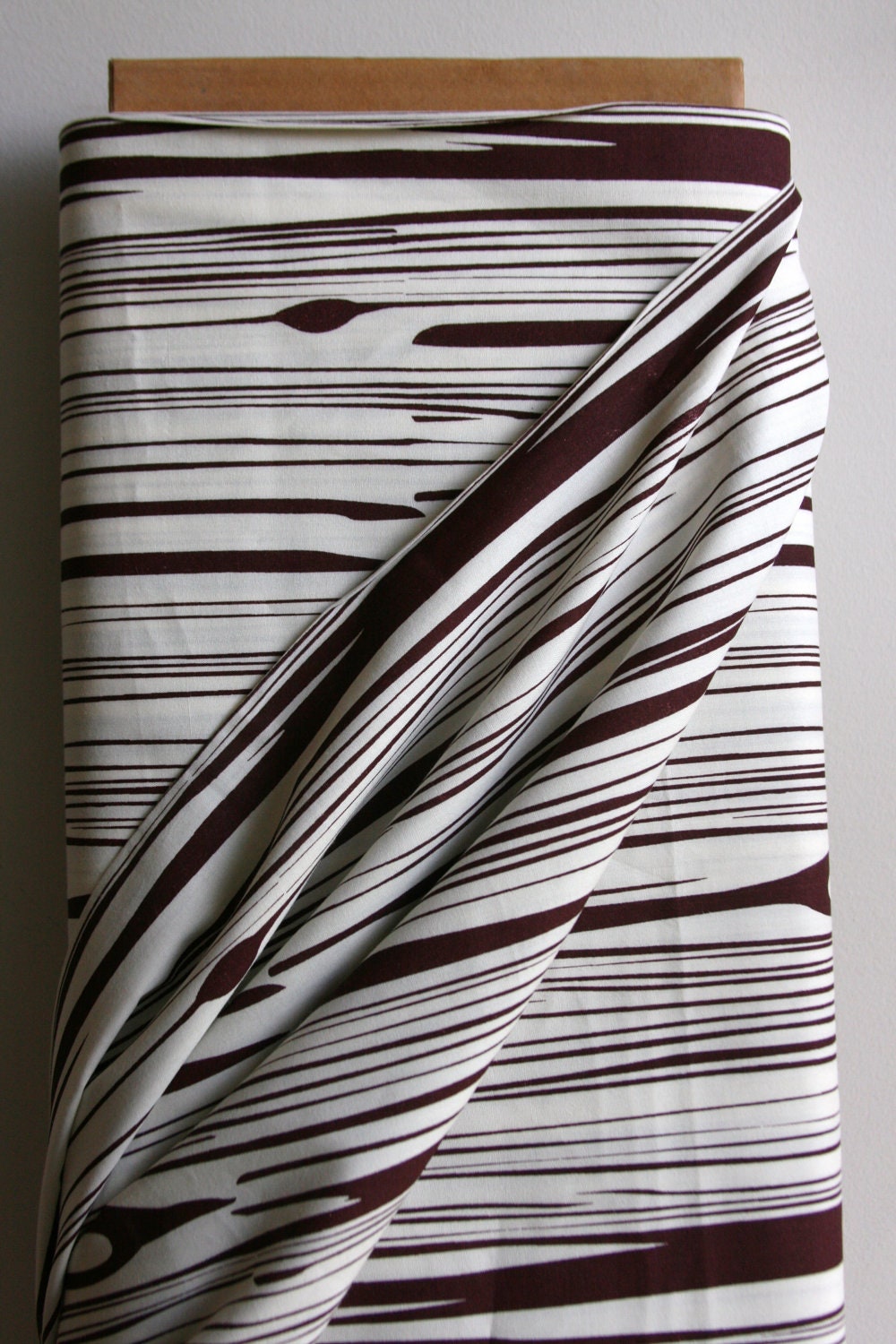 Organic "Fois Bois" in Mahogany from the Camp Modern Collection by designer Jay-Cyn from Birch Fabric - FAT QUARTER