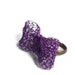 Hand Crochet Wire Amethyst  Bow Tie Adjustable Ring by PrayerMonkey