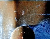 Industrial Art Photography Print - rust texture metal rivet shadow wall art "Dark Side" / custom sizes and canvas wraps available