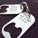 Set of 7 - GROOMSMEN GIFTS Personalized Bottle Opener Keychains - Wedding Best Man