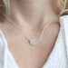 Sea Glass & Sterling Silver Necklace - White